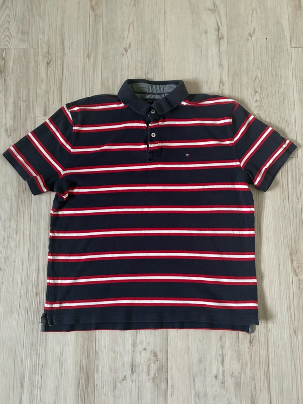 Tommy Hilfiger Striped Short Sleeve Polo Shirt